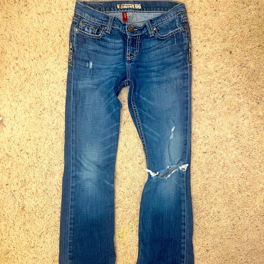 Bke distressed jeans 27x31 1/2